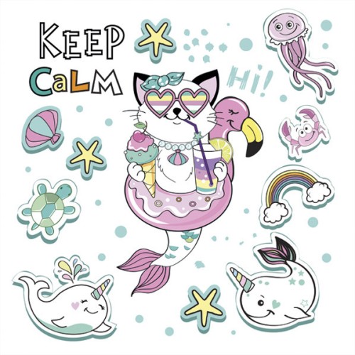 Animals Cat Vibes napkin 20 pcs 33x33 cm