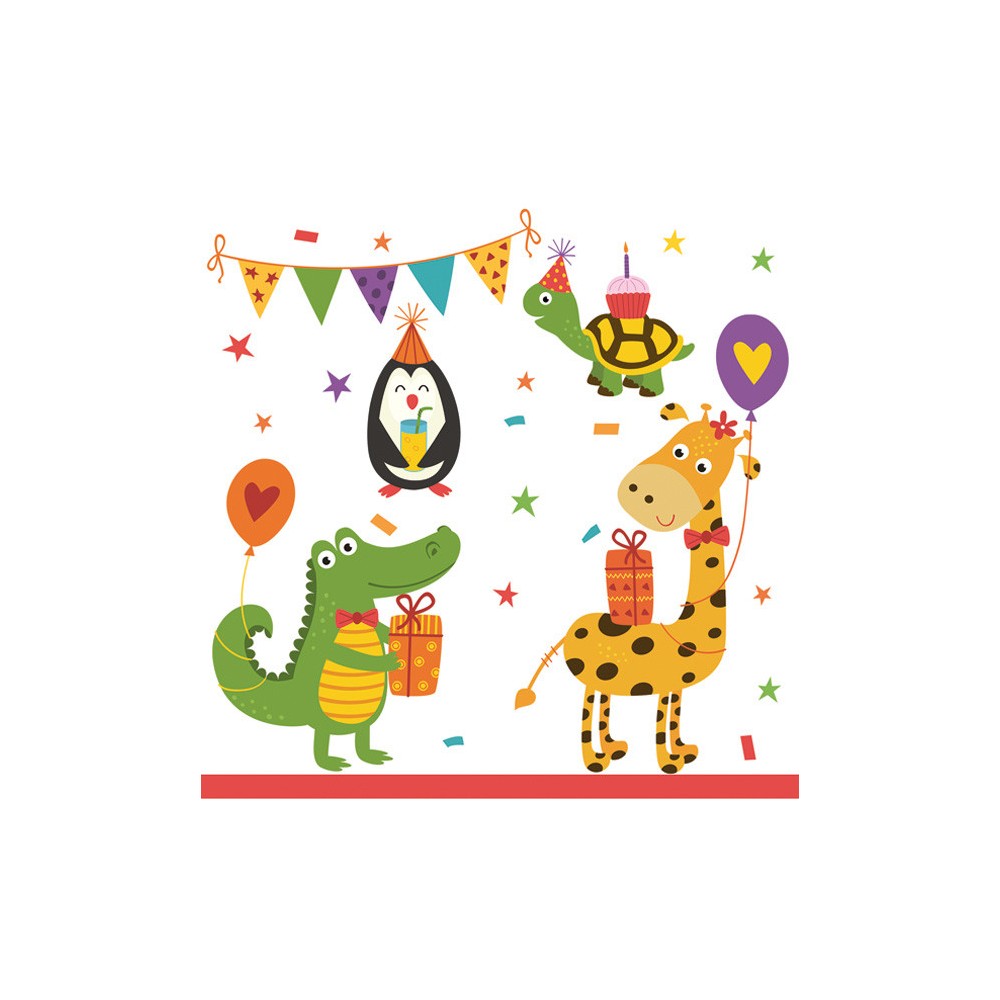 Animals Cute Party napkin 20 pcs 33x33 cm