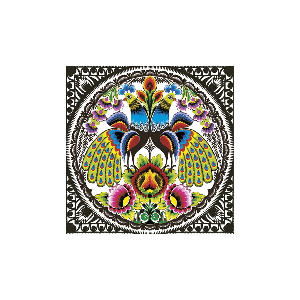 Animals Folk Peacocks napkin 20 pcs 33x33 cm