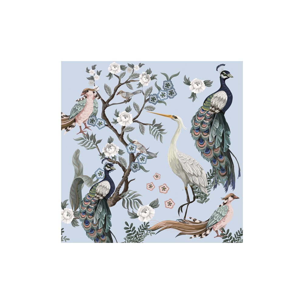 Animals Peacocks&Heron napkin 20 pcs 33x33 cm