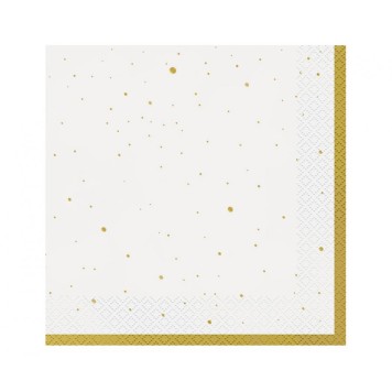 Colour Gold Celebrate Gold Napkin 20 pcs 33x33 cm