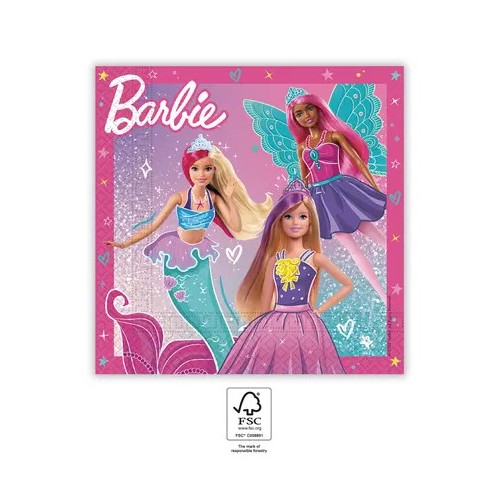 Barbie Fantasy napkin 20 pcs 33x33 cm FSC
