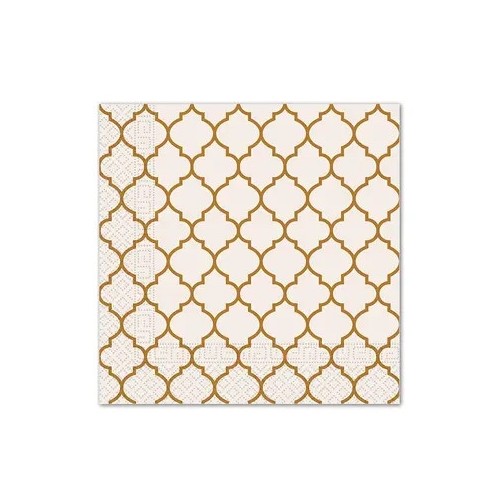 Colour Brown Tiles Brown Napkin 20 pcs 33x33 cm FSC