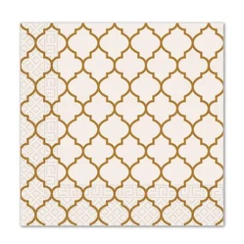 Colour Brown Tiles Brown Napkin 20 pcs 33x33 cm FSC