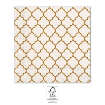 Colour Brown Tiles Brown Napkin 20 pcs 33x33 cm FSC