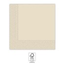 Colour Unicolour Beige Napkin 20 pcs 33x33 cm FSC