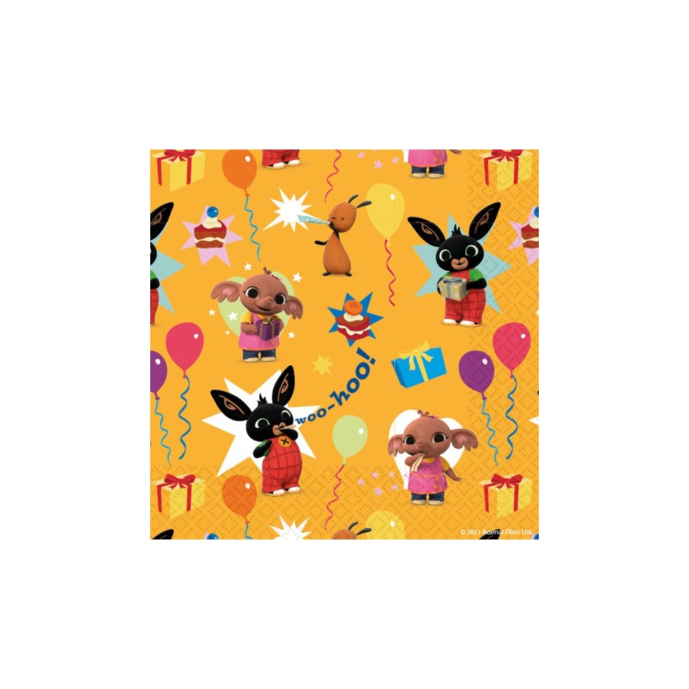 Bing Yellow napkin 16 pcs 33x33 cm