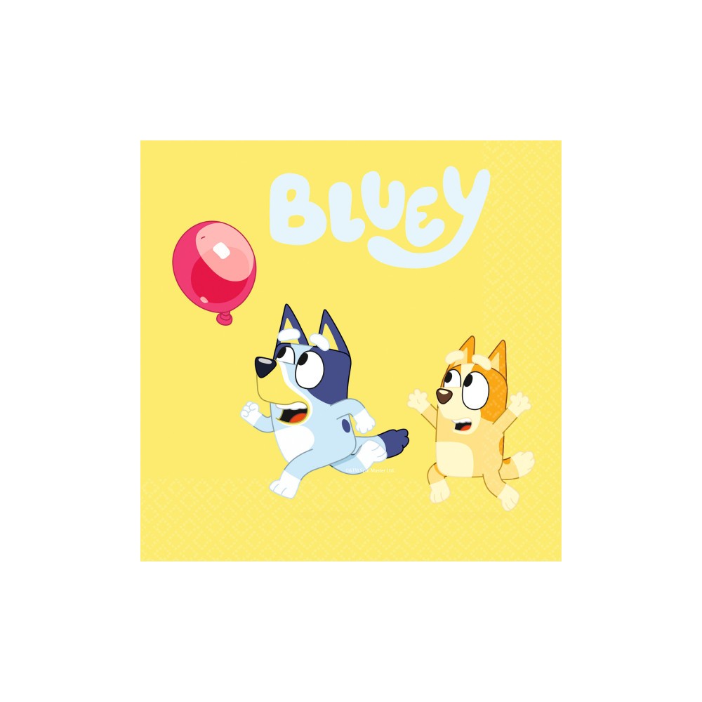 Bluey Joke 16-piece napkin set 33x33 cm