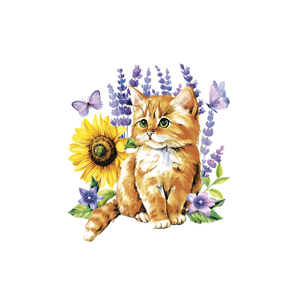 Cat Watercolour Kitten napkin 20 pieces 33x33 cm