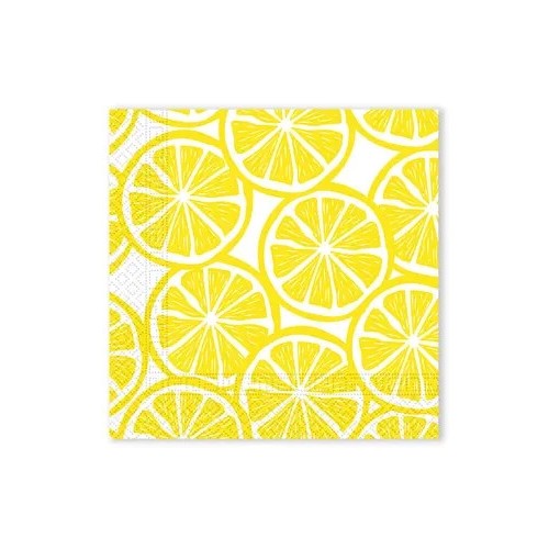 Colour Slices Lemon napkin, pack of 20, 33x33 cm FSC