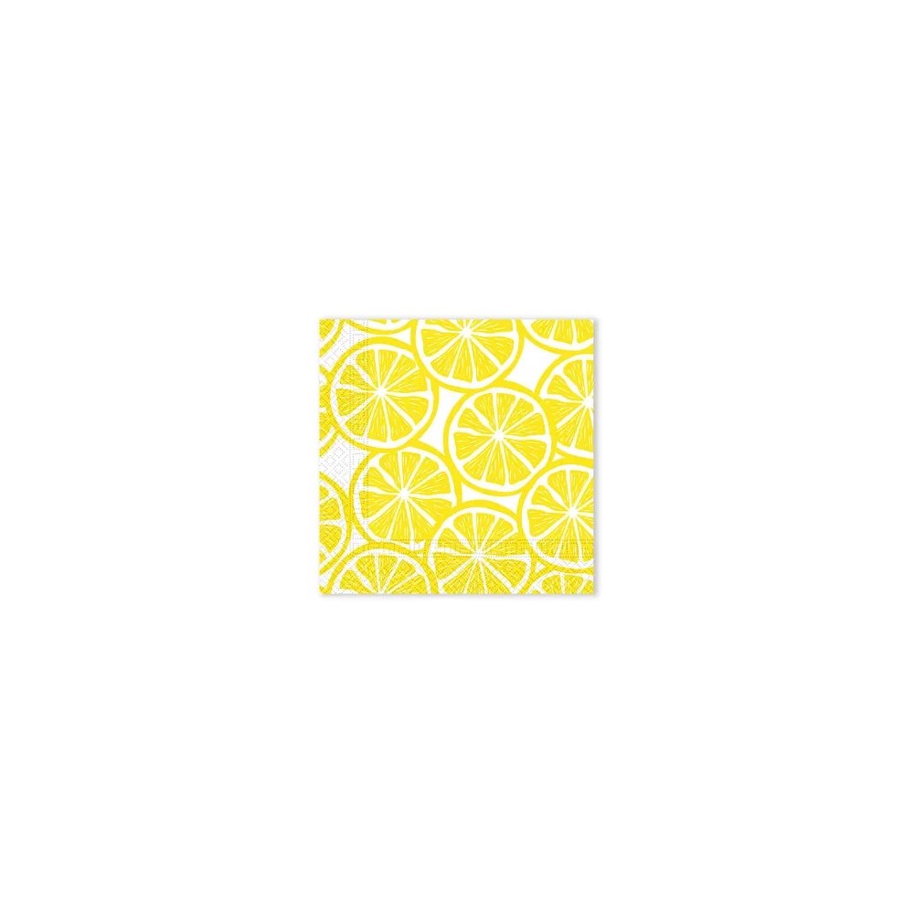 Colour Slices Lemon napkin, pack of 20, 33x33 cm FSC