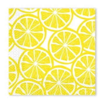 Colour Slices Lemon napkin, pack of 20, 33x33 cm FSC