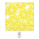 Colour Slices Lemon napkin, pack of 20, 33x33 cm FSC