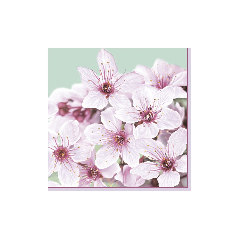 Flower Bunch Cherry Napkin 20 pcs 33x33 cm