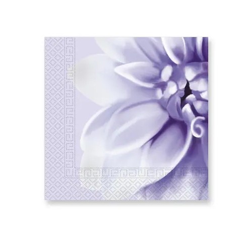 Flower Purple Dahlia napkin, 20 pcs, 33x33 cm