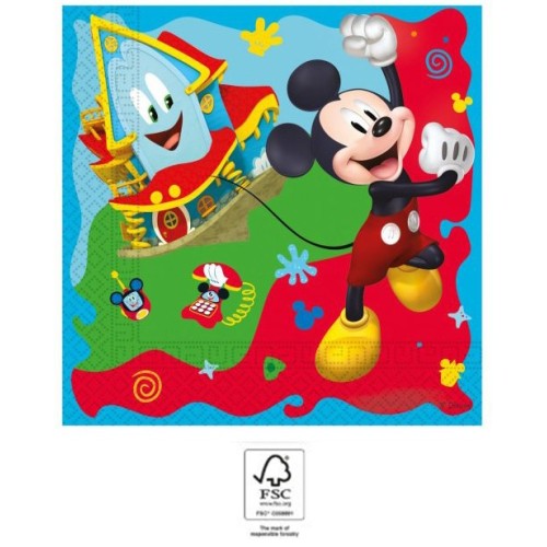 Disney Mickey  Rock the House 20-piece napkin 33x33 cm FSC