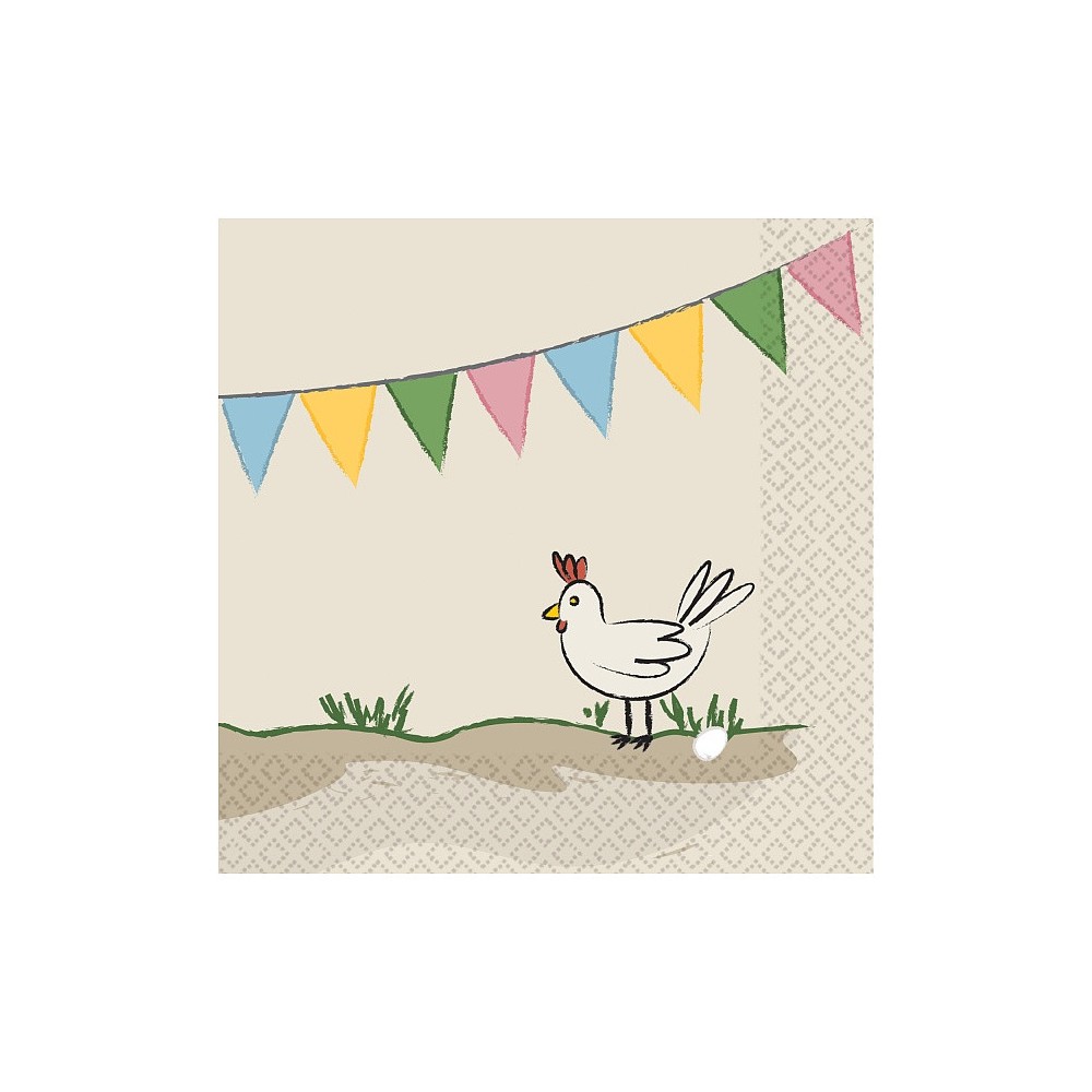 Farm  Party napkin 16 pcs 25x25 cm