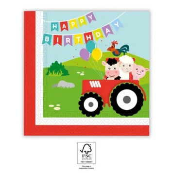 Farm  Party napkin set 20 pcs 33x33 cm FSC