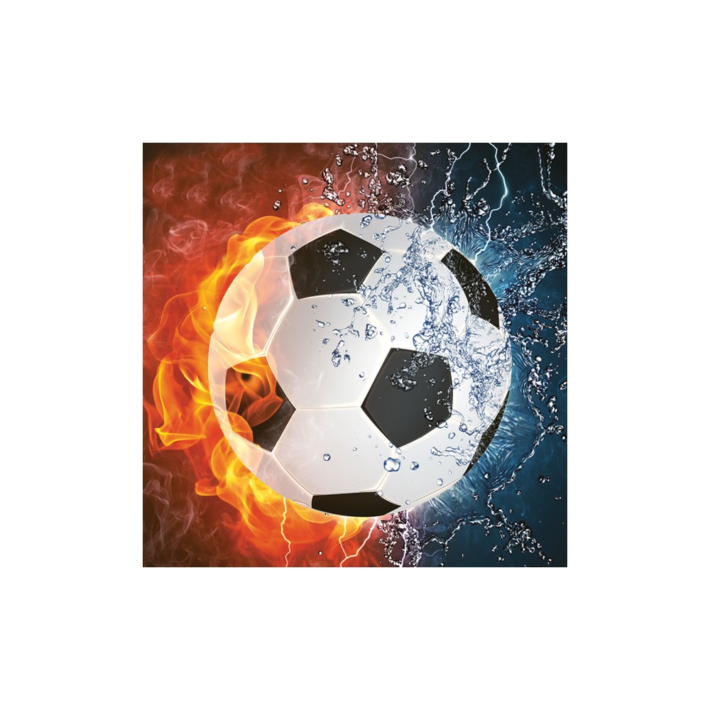 Football Fire&Water napkin 20 pcs 33x33 cm