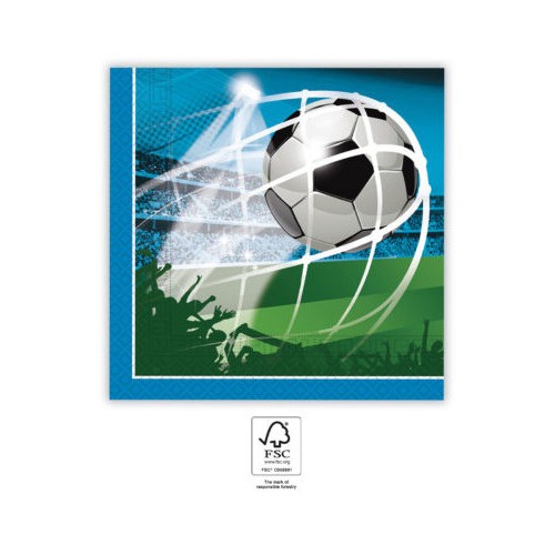 Football Soccer Fans napkin 20 pcs 33x33 cm FSC