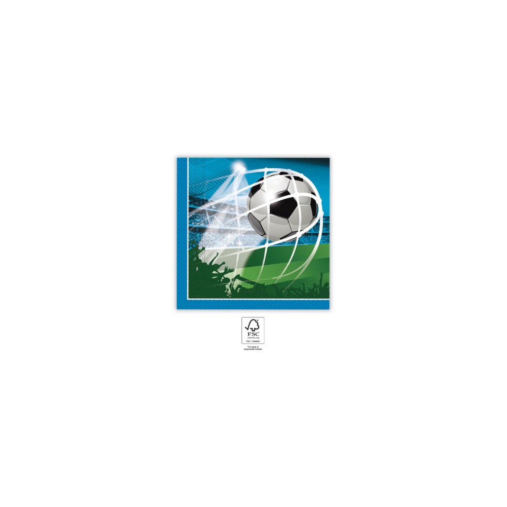 Football Soccer Fans napkin 20 pcs 33x33 cm FSC