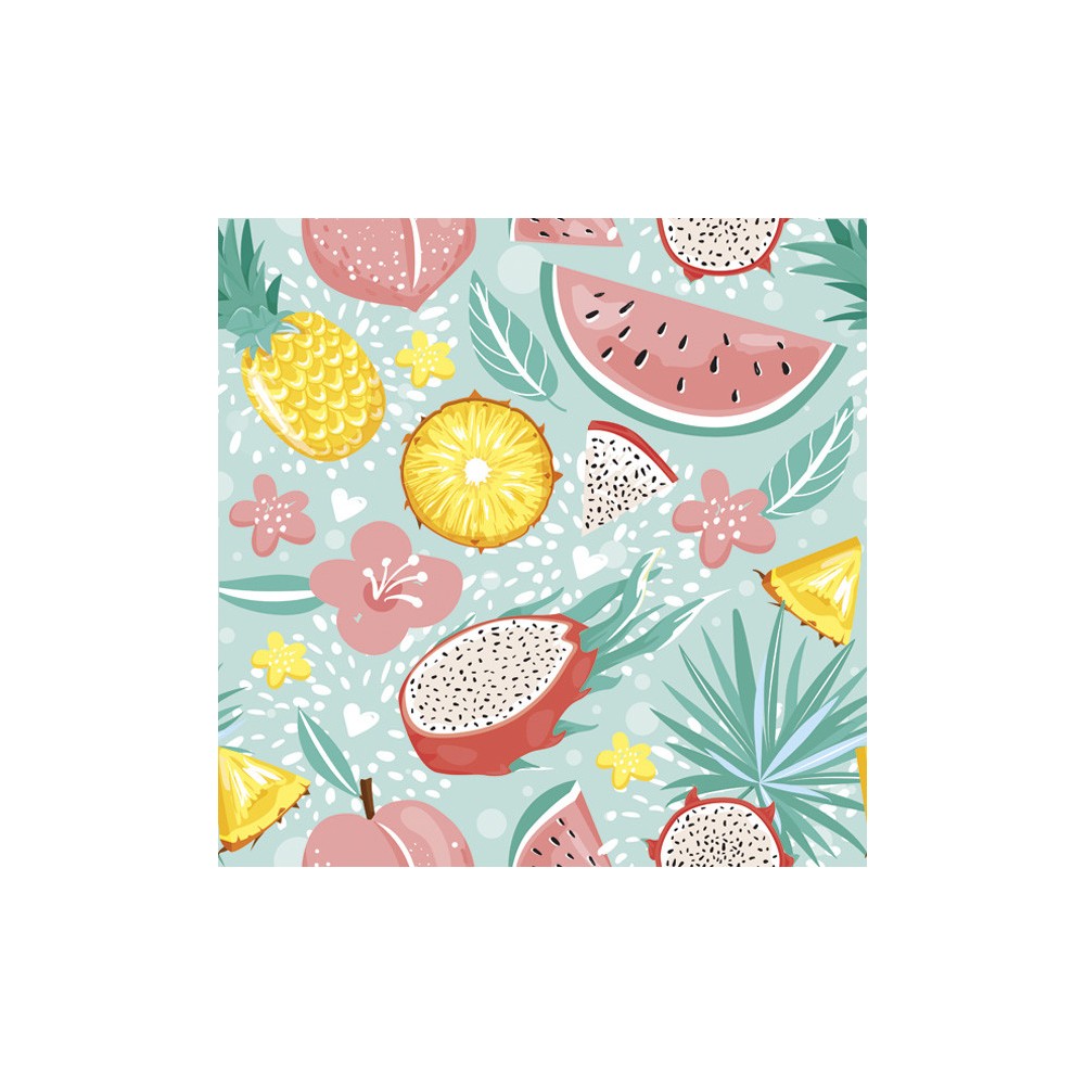 Fruits Pastel Exotic Fruit napkin 20 pcs 33x33 cm