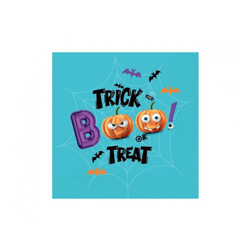 Halloween Boo napkin, pack of 20, 33x33 cm