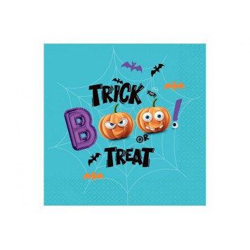 Halloween Boo napkin, pack of 20, 33x33 cm