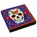 Halloween Day Of The Dead napkin set of 16 33x33 cm