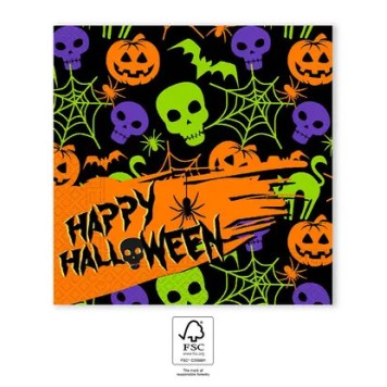 Halloween Happy napkin 20 pcs 33x33 cm FSC