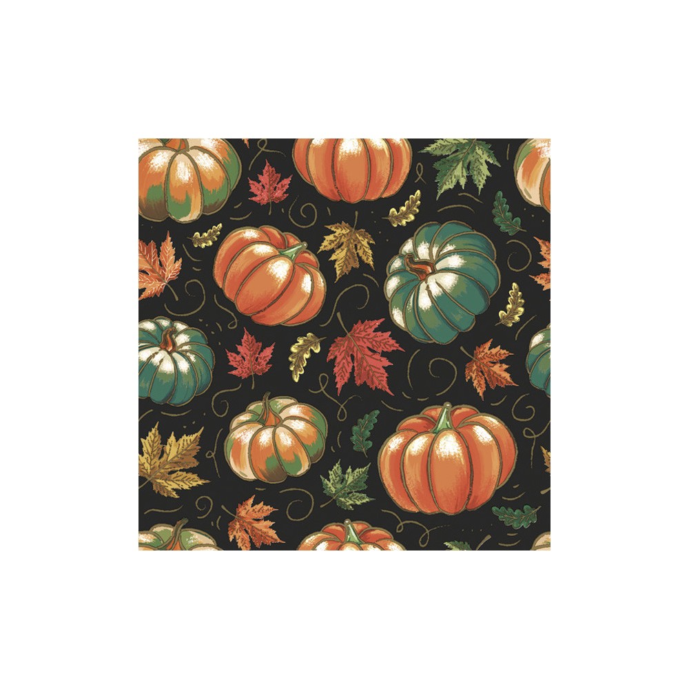 Halloween Maple Leaves napkin, set of 20, 33x33 cm