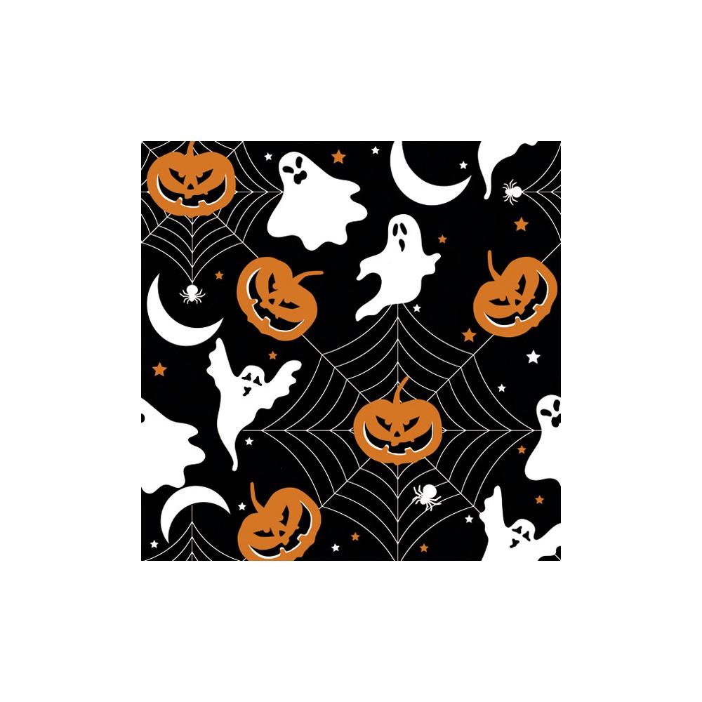 Halloween Scary Black napkin, set of 20, 33x33 cm
