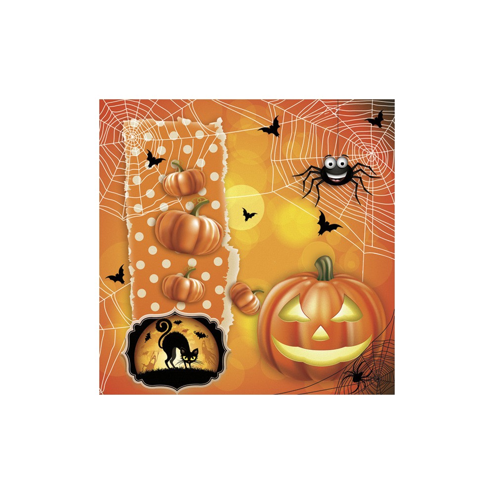 Halloween Scary napkin, set of 20, 33x33 cm