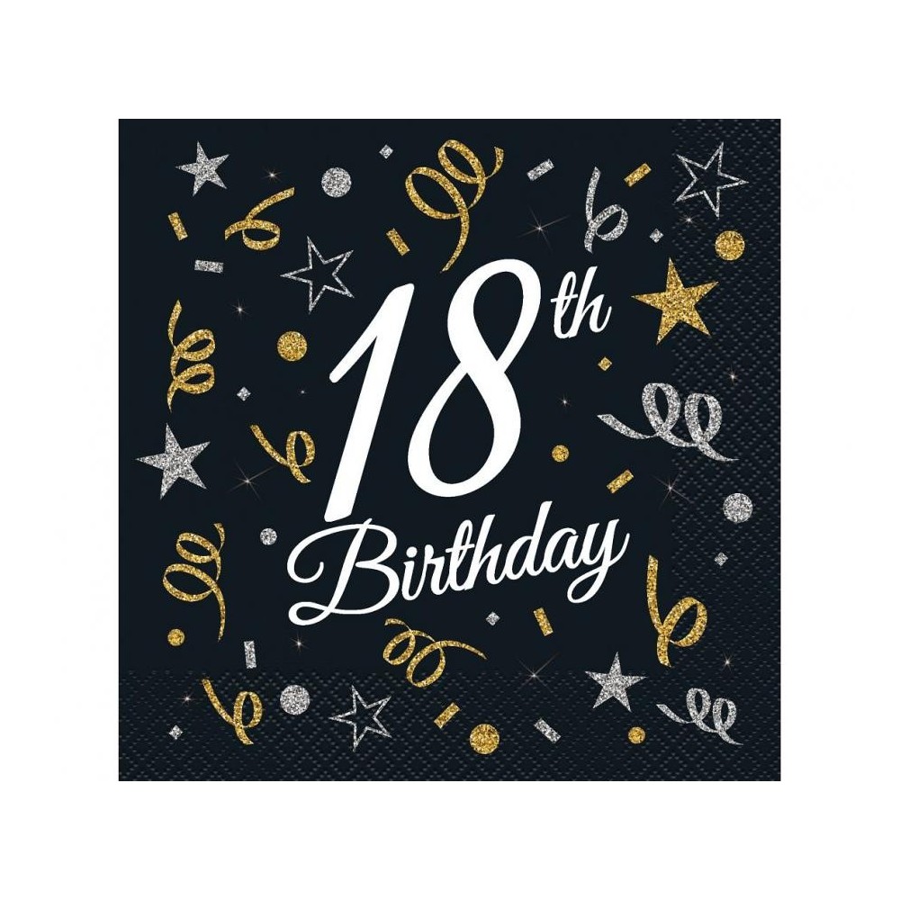 Happy Birthday B&C  Happy Birthday 18 napkins 20 pcs 33x33 cm