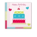 Happy Birthday Cake Happy Birthday napkin set of 20 33x33 cm
