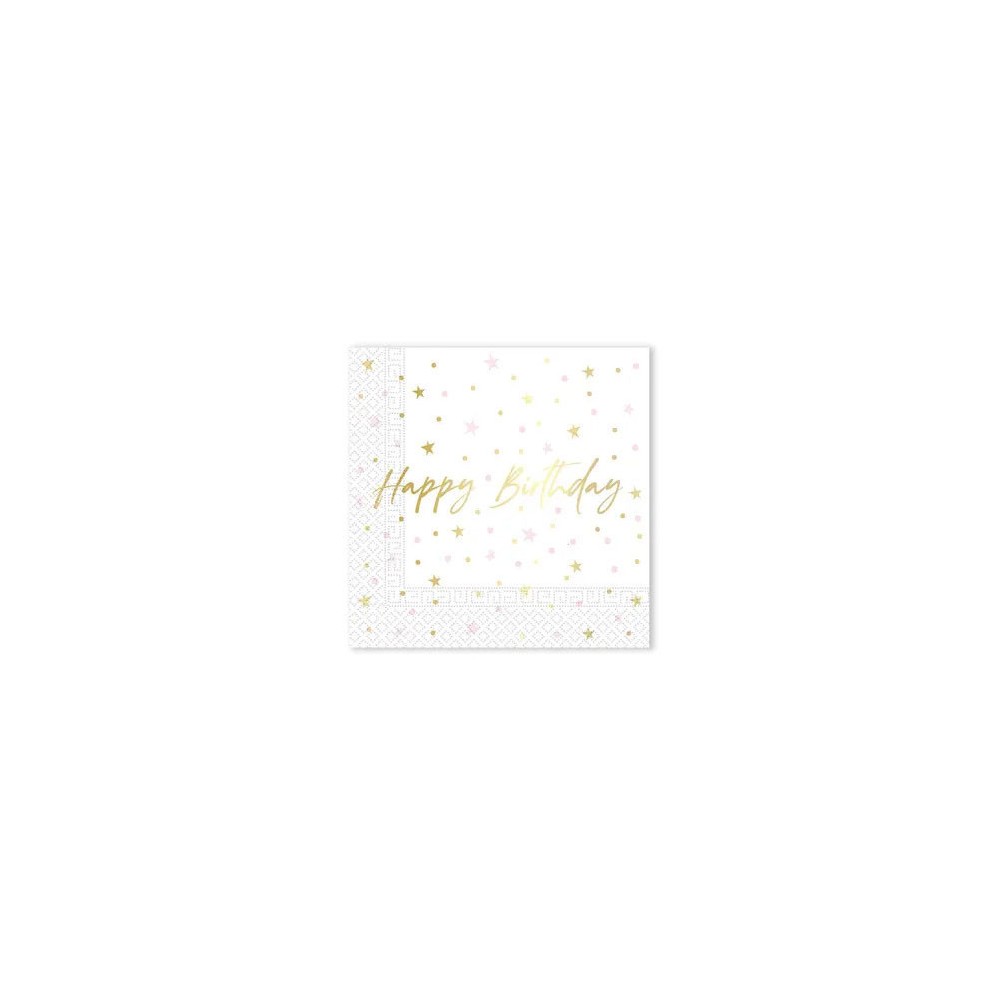 Happy Birthday Candles Happy Birthday napkin 20 pcs 33x33 cm FSC