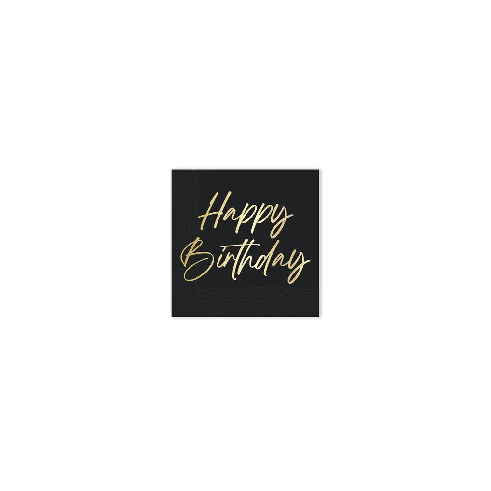 Happy Birthday Elegant Happy Birthday Napkin 20 pcs 33x33 cm FSC