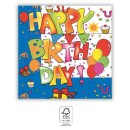 Happy Birthday Kokliko Happy Birthday napkin 20 pcs 33x33 cm FSC