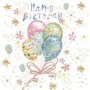 Happy Birthday Pastel Balloons napkin 20 pcs 33x33 cm