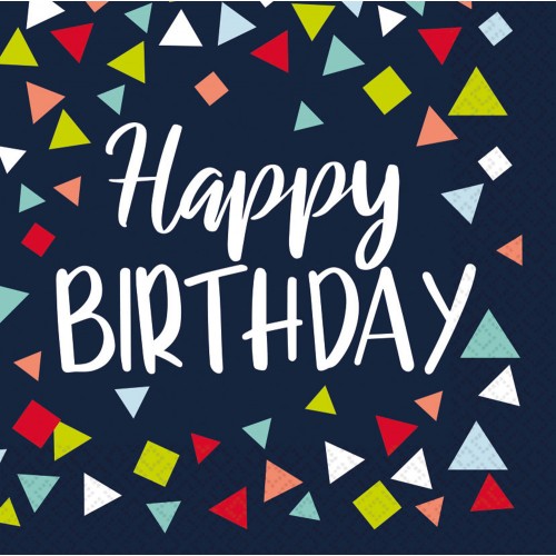 Happy Birthday Reason To Celebrate Happy Birthday napkin set of 16 33x33 cm