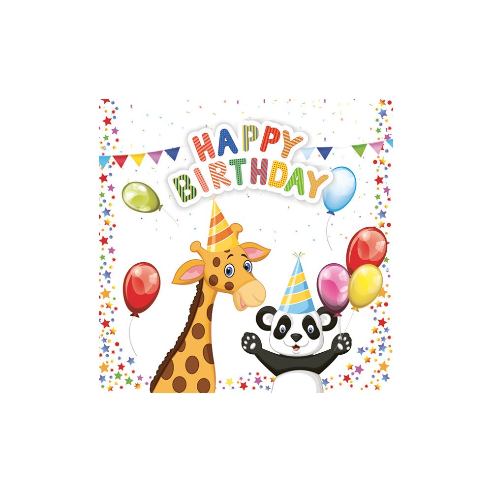 Happy Birthday Star Happy Birthday napkin 20 pcs 33x33 cm