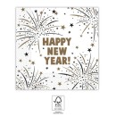 Happy New Year Flares Happy New Year napkin 20 pcs 33x33 cm FSC