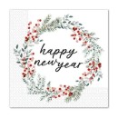 Happy New Year Wreath Happy New Year napkin 20 pcs 33x33 cm FSC