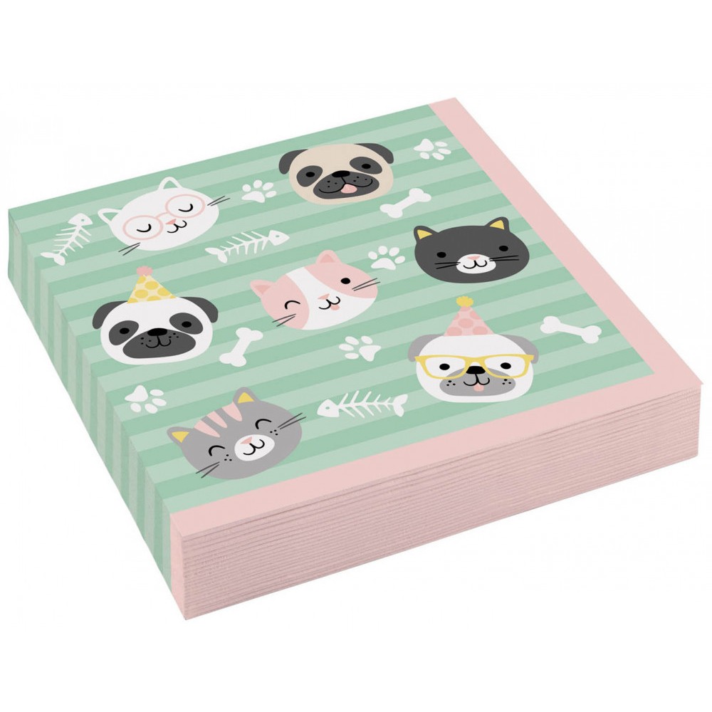 Pets Hello Pets napkin 20 pcs 33x33