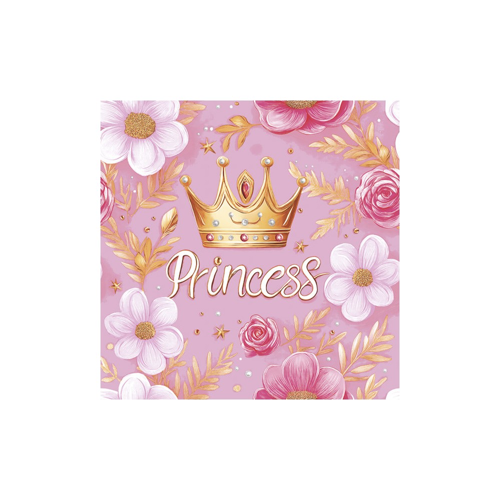 Princess Crown Princess napkin 20 pcs 33x33 cm