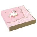 Princess Swan napkin 16 pcs 33x33 cm