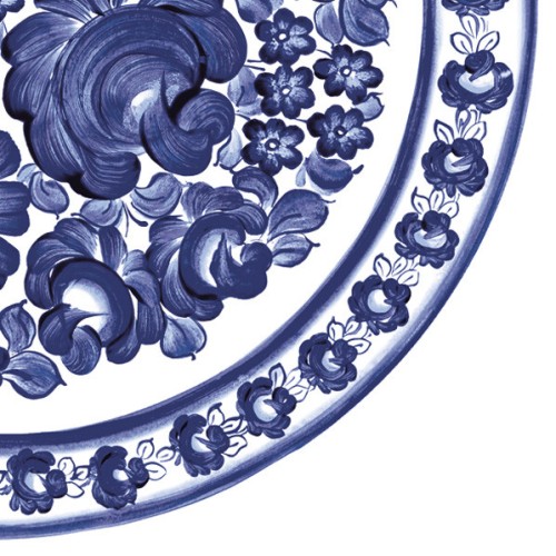 Flower Rose Plate Embroidery Napkin 20 pieces 33x33 cm