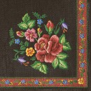 Colour Roses Mountain Black Embroidery napkin 20 pcs 33x33 cm