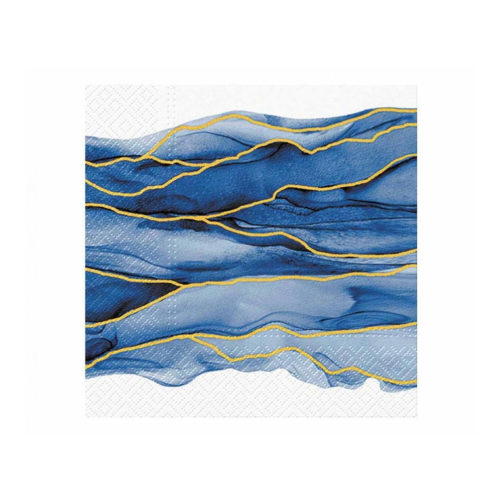 Colour Watercolor Waves Wave Napkin 20 pcs 33x33 cm