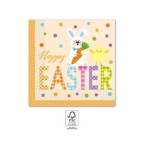 Easter Animals napkin 20 pcs 33x33 cm FSC